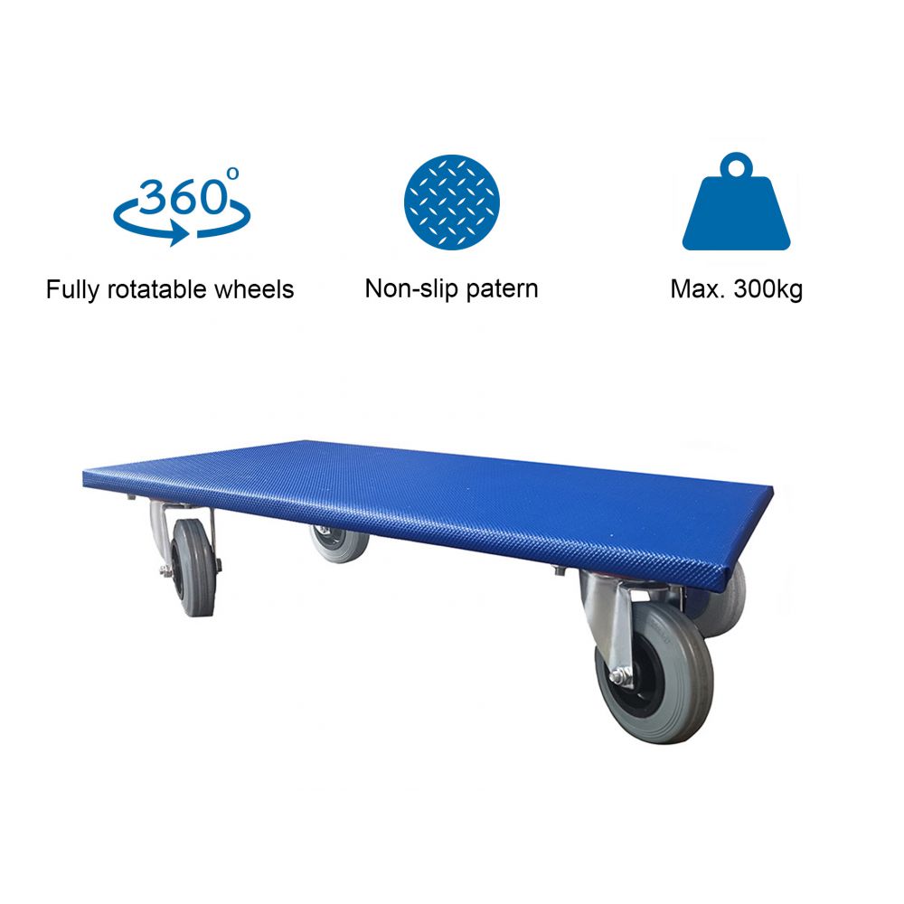 Möbelroller klein 350x600mm - Blau