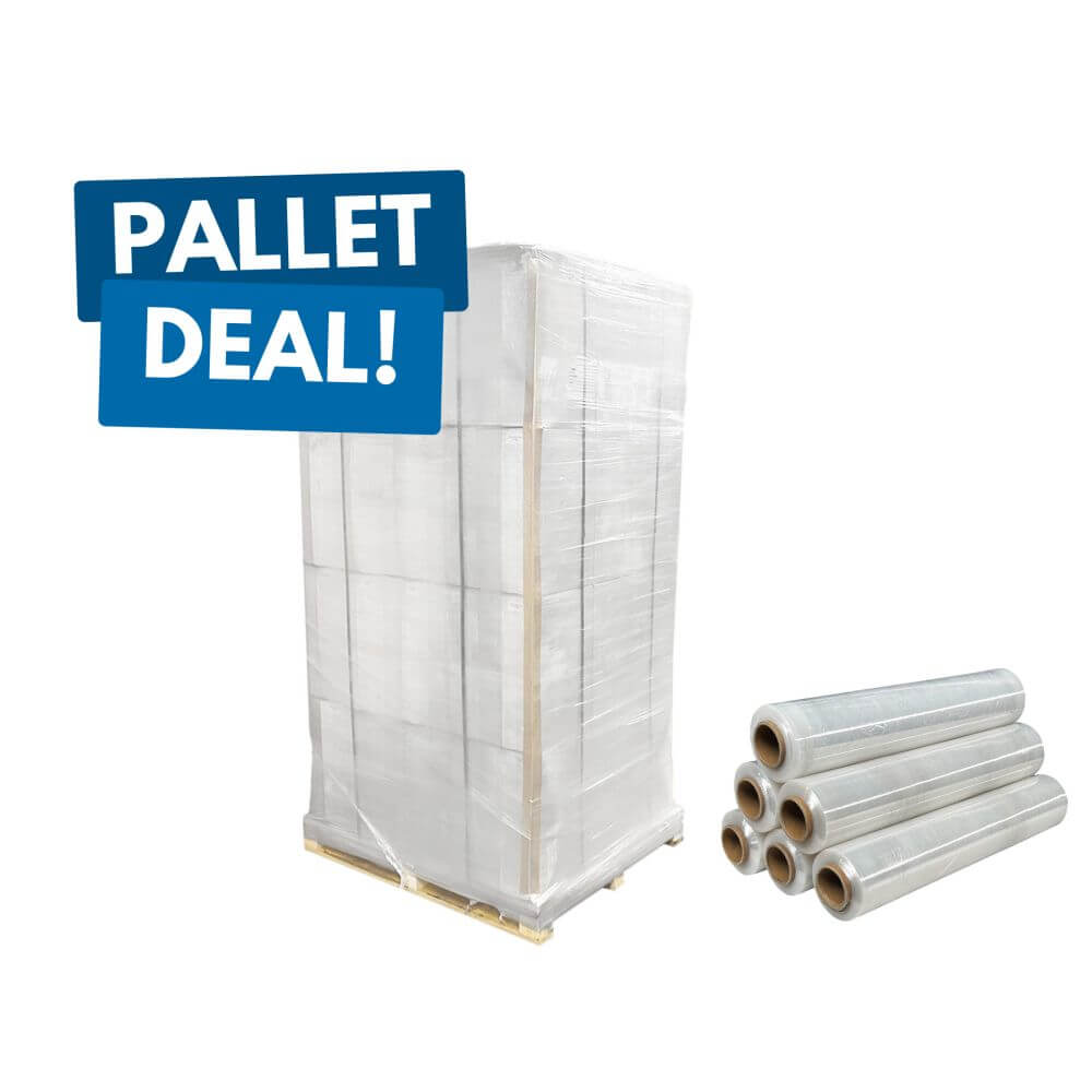 Hand- Stretchfolie 23µm - transparent 500mmx300m