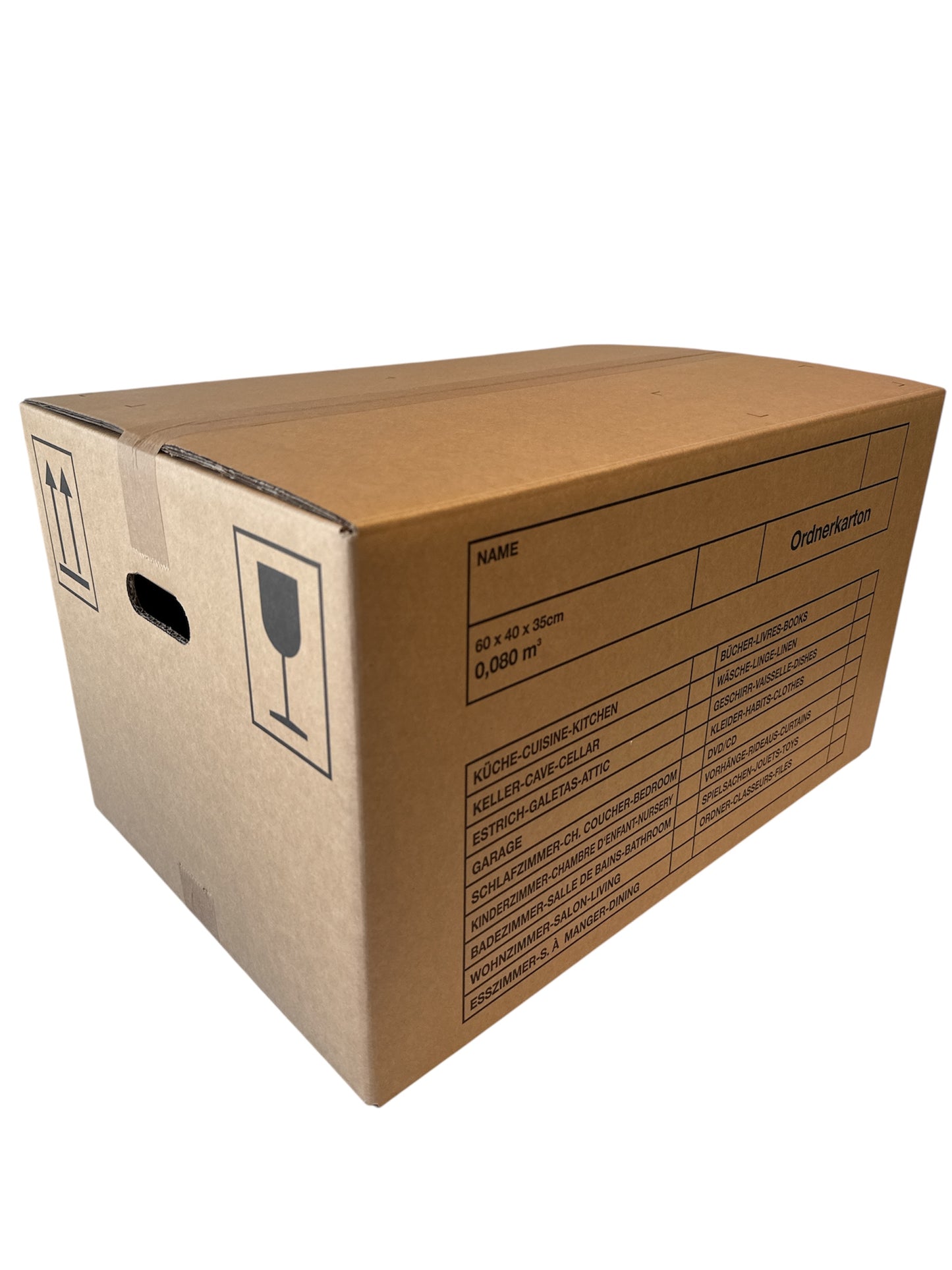 Umzugsboxen Bücherkarton - braun 500x330x360mm